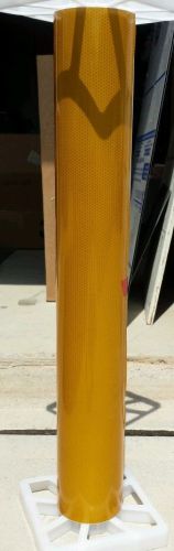 28&#034; x 50&#039;  3M Yellow High Intensity Flexible Sheeting NEW.