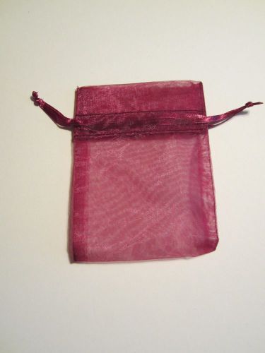 Wine Drawstring Organza Bags 200