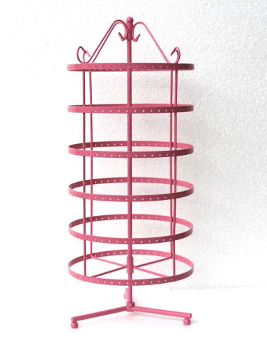 New 288  holes pink rotating earrings display stand rack holder for sale