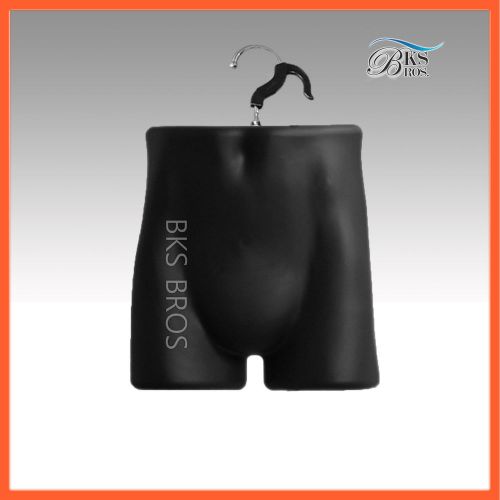 Black Male Mannequin Man Trunk Forms S-M Black + 1 Hanging Hook