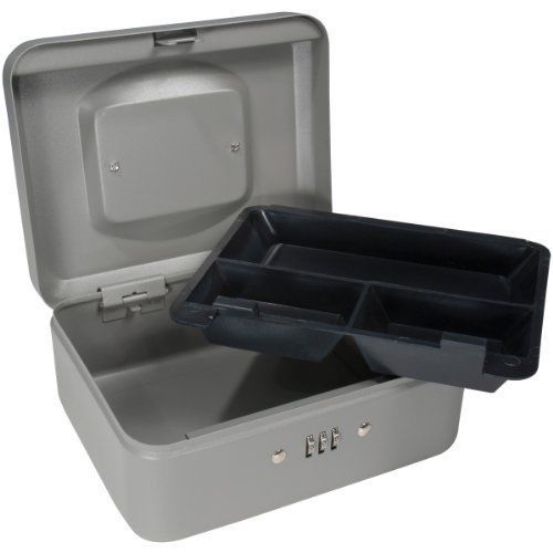 Barska CB11784 BARSKA 8-in Cash Box W/ Combination Lock