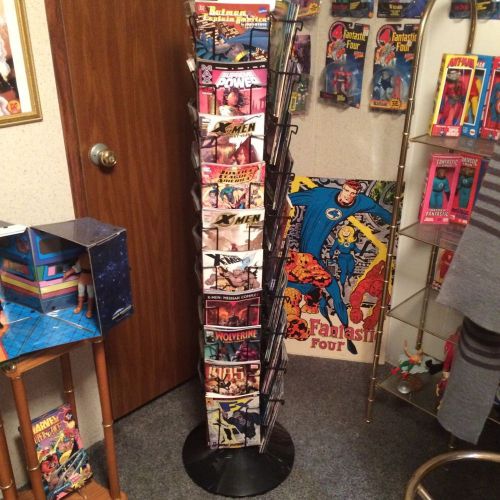 Comic Book Wire Display Swivel Rotating Spinning Rack Stand