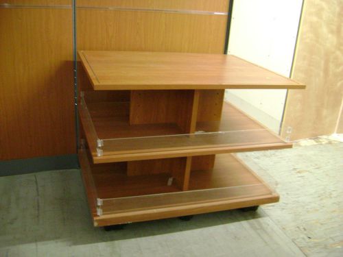 DISPLAY RETAIL RACK TABLE SHELVING UNIT 3 TIER MERCHANDISER