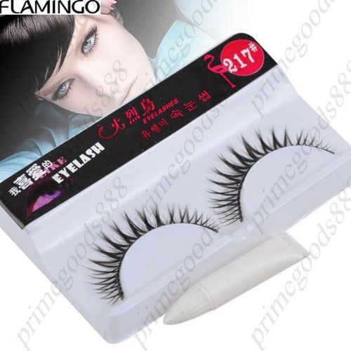 FLAMINGO Cross Style Professional Makeup Hand Made Long False Eyelash Eye Lash