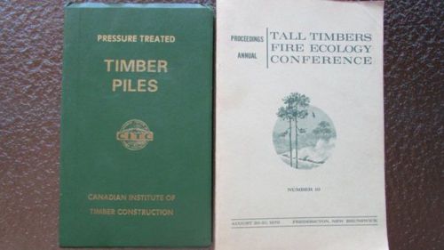 2 books tall timbers fire ecology conference &amp; timber piles for sale