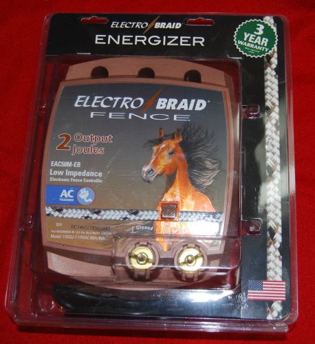 ElectroBraid EAC50M-EB AC Low Impedance Energizer 25 Miles Electric Fence