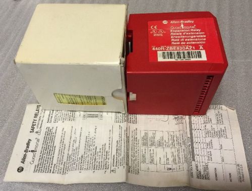 Allen Bradley Safety Relay 440R-ZBE820AZ1, 440RZBE820AZ1, Shipsameday#1623D