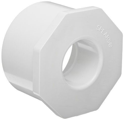 Series Pipe Fitting Bushing Schedule White 2&#034; Spigot 1 1/4&#034; Socket