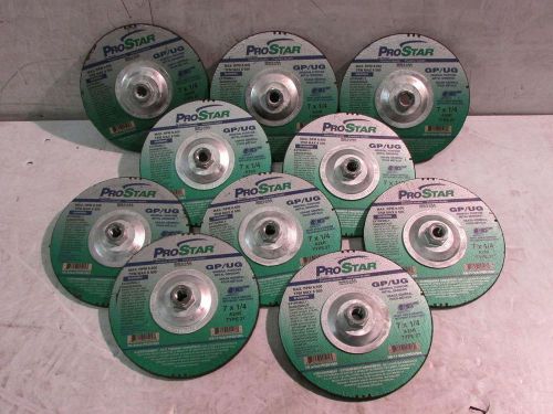 Lot of (10) ProStar PRS51004 Type 27 Depressed Center Grinding Wheels