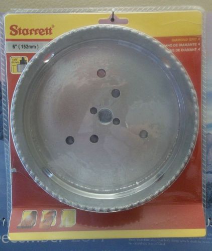 STARRETT DIAMOND GRIT 6&#034; (152mm) HOLE SAW.