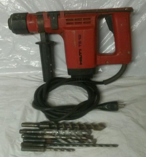 Hilti te12 Hammer Drill with 6 Hilti bits