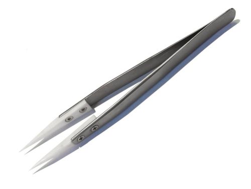 Ceramic Tweezers, Heat Resistant with Pointed Tip