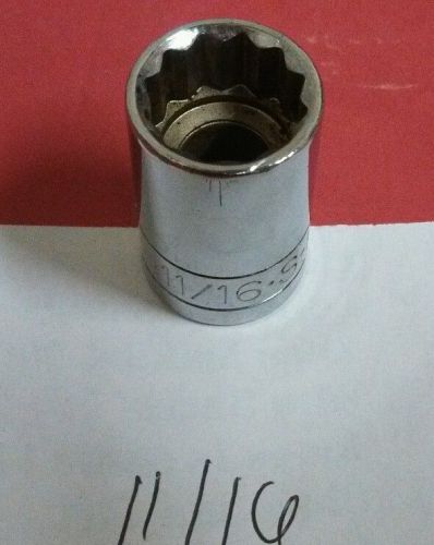 Sk wayne 12point 1/2&#034; drive 11/16&#034; socket