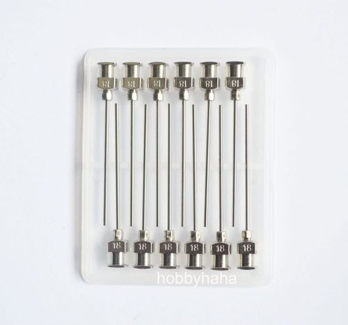 24pcs 1.5&#034;  18Ga  Blunt stainless steel dispensing Syringe Needle Tips