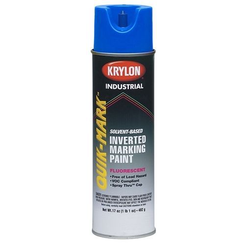 Krylon 3722 quik-mark sb inverted marking paint fluorescent blue for sale