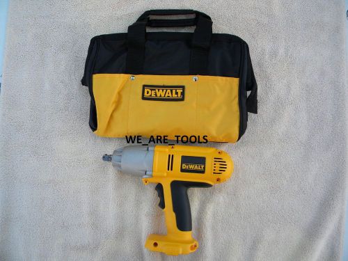 New dewalt dw059 18v cordless battery impact wrench 1/2&#034; &amp; tool bag 18 volt xrp for sale