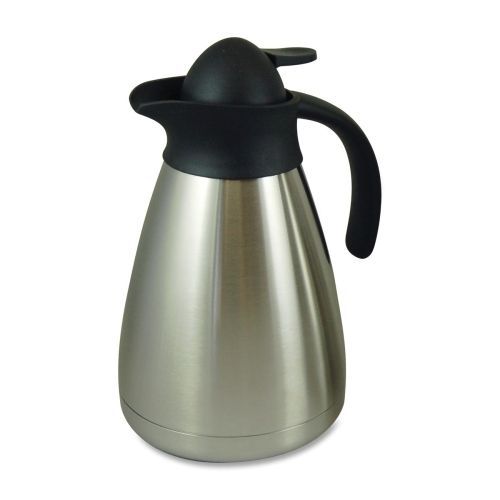 Genuine Joe Contemporary Vacuum Carafe - 1.06 quart  - Stainless Steel