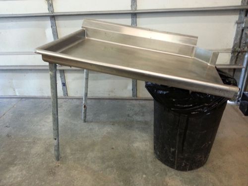 45&#034; left side dish warewasher s.s. clean table w/ back splash for sale