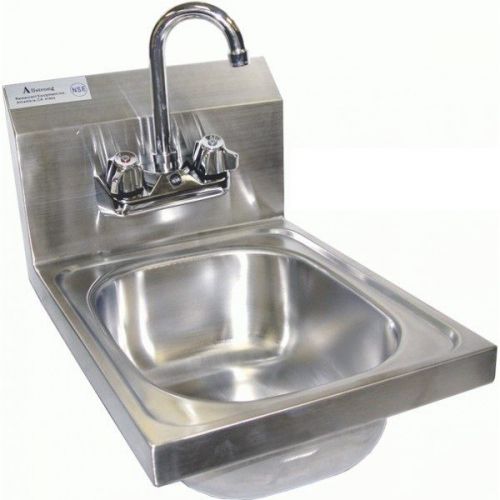 Stainless Steel Wall Mount Hand Sink 12&#034;x17&#034; ETL/NSF *NO LEAD*