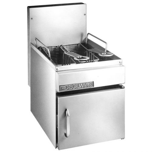 Cecilware commercial heavy duty s/s countertop gas deep fryer 10 lb cap nsf gf10 for sale