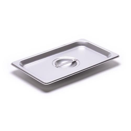 Fourth-size steam table pan solid cover 24 gauge steamtable pan 1 each for sale
