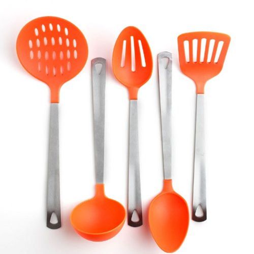 Prime Pacific Cook&#039;s Corner 5 Piece Kitchen Utensil Set Orange