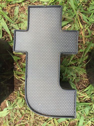 Channel Letter &#034;t&#034; Perforated black vinyl face, black trim, black Aluminum