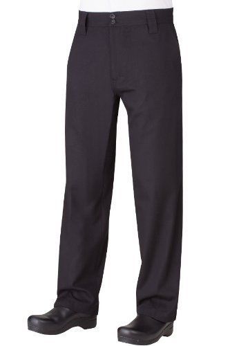 Chef Works PS005 Mens Essential Pro Pants  Size 34  Black