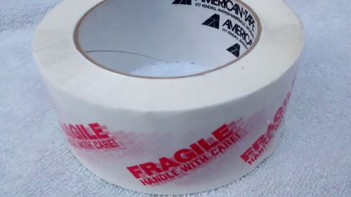 6 roll fragile marking tape printed &#034;handle w/ care&#034; shipping packing for sale