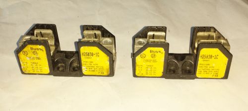 Quantity 2 - Buss H25030-1C FUSE BLOCK 30 AMP 1 POLE 250V