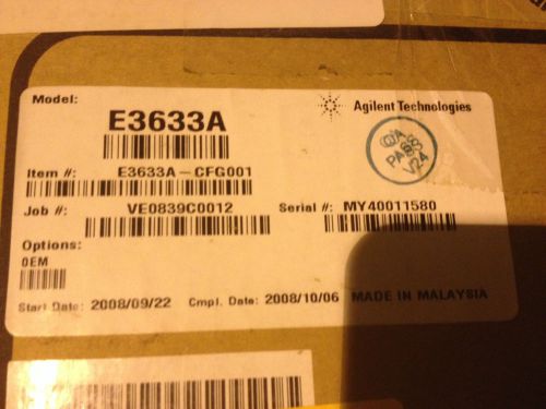 Agilent 200W DC Power supply &#034;New in Box&#034;