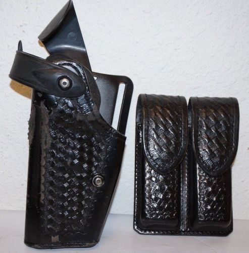 LEFT HAND Safariland Holster &amp; Don Hume Dual Mag.- Fits P220/P226/BDA 45 (A1679)