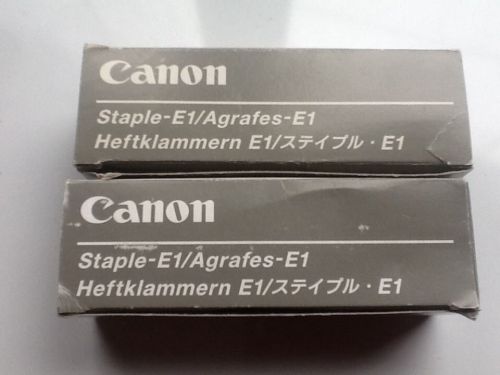 2 NEW BOXES of Genuine Canon Staple-E1 F23-5705-000, 0251A001[AA] (6 cartridges)