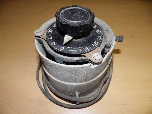 Vintge Variac General Radio Company Variable Transformer Plugged in powers up