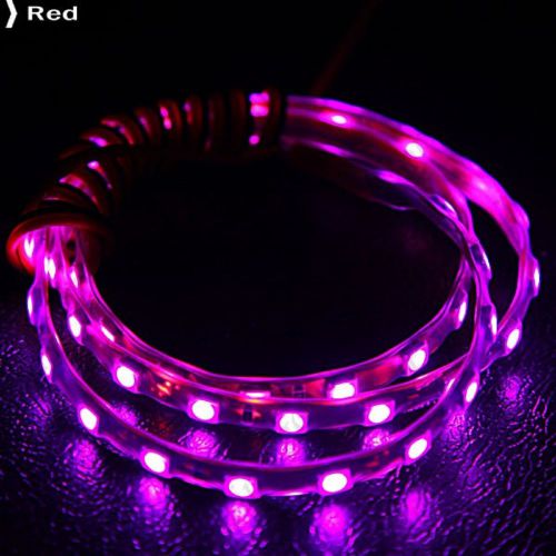 DC 12V 45cm 45 SMD 1210 LED Flexible Waterproof Car Strip Light Lights Red