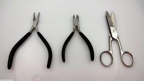 3 piece electrical plier set diagonal cutter pliers scissor electrician tool kit for sale