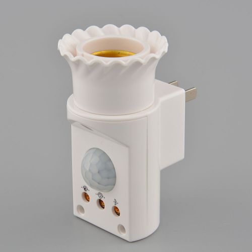 Hot Adjustable Human Body Infrared plug Screw-on E27 AC170V~270V 0.0088W