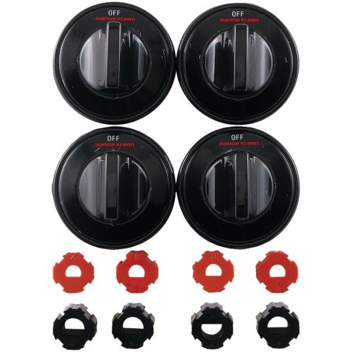 BRAND NEW - Range Kleen 8214 Gas Range Knobs, 4 Pk (black)