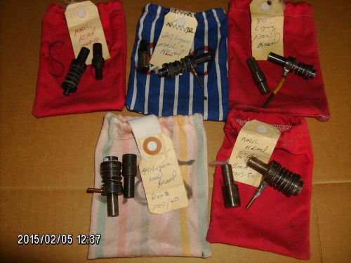 lot of (5) nail head die sets for grommet press 16, 20, 30, 40, 50 ligne