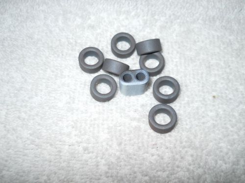 9) Ferrite Cores, 0.50&#034; OD, 0.30&#034; ID, 0.250&#034; High- For Winding Chokes or EMI