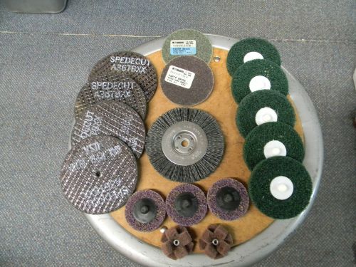 Assortment of 17 Abrasives ( Spedecut, 3M, Andersons)