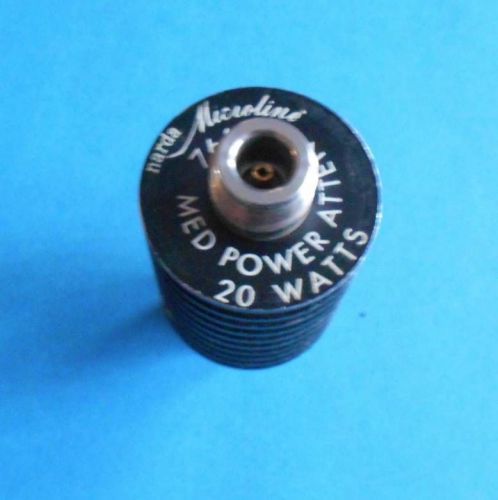 Narda ~ Microline Model 766-10 ~ Medium Power Attenuator ~ 20 Watt ~ N-Type