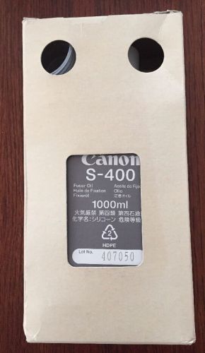 GENUINE CANON S-400 FUSER OIL 1000ML CLC700 CLC1000 CLC3900 CLC5000 4 Bottle Lot