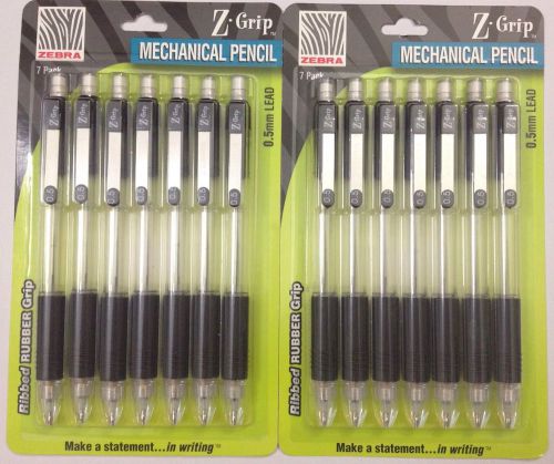 Zebra z-grip mechanical pencil 0.5mm lead lot of 2 (14 total) for sale