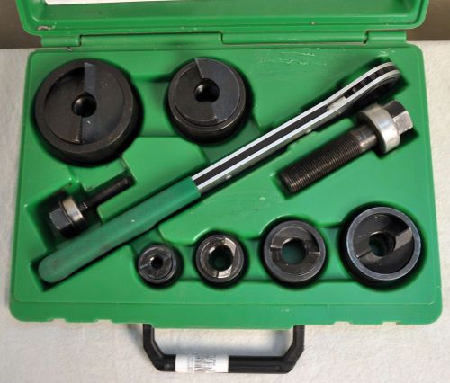 Greenlee 7238sb slug-buster knockout kit with ratchet wrench -- no reserve for sale