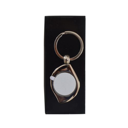 12 pcs 8x3.5cm Arc-shaped Sublimation Key Rings Heat Transfer Blank Gift