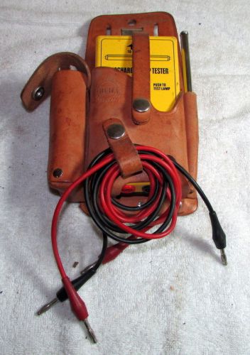 Beha gas lamp tester lt 277 nice tool w/ leather holster made in west germany for sale