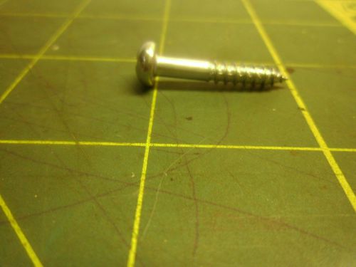 WOOD SCREW #6 ROUND HEAD PHILLIPS DIAMETER .135 LENGTH 1 INCH (QTY 69) #J54424