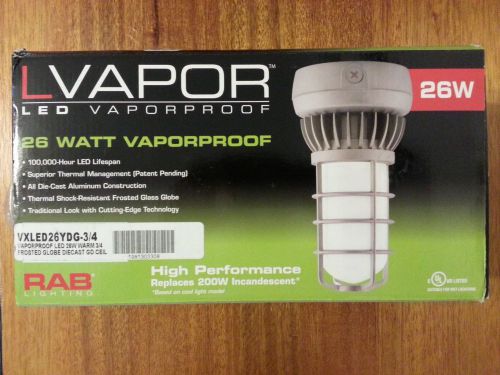 Box of Six RAB 26 Watt LED Light Fixtures - VXLED26DG-3/4 - Cool White 4900K