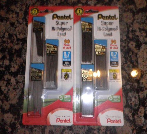 Pentel Super Hi-Polymer Refill Lead 0.7MM 180 Leads